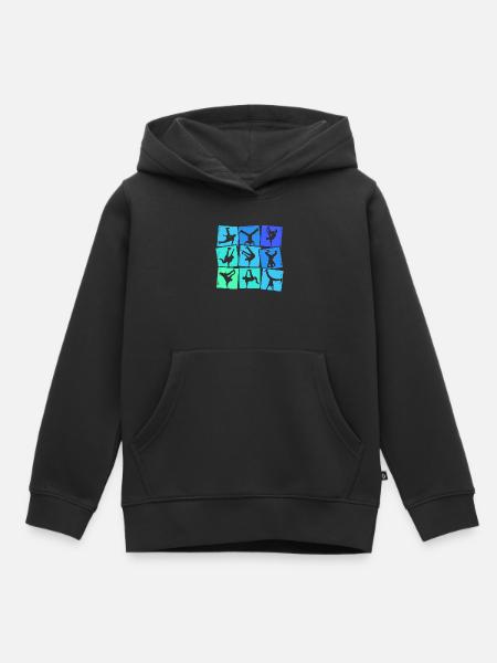 Breakdance Breakdancer Breakdance Enfants Garçons - Sweat Premium à capuche enfant bio - noir