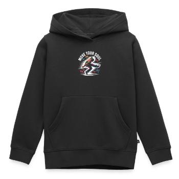 Streetdance Beat – Urban DJ Music Design - Sweat Premium à capuche enfant bio - noir - Devant - AI Model Kid Male (0cm)