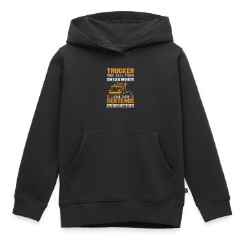Lkw Fahrer - Kinder Premium Organic Hoodie - Schwarz - Vorne - AI Model Kid Male (0cm)