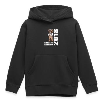 2018 Limited Edition Bär Geburtstag 2018 - Kinder Premium Organic Hoodie - Schwarz - Vorne - AI Model Kid Male (0cm)