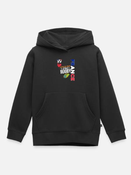 I Can't I Have Rugby Passion Rugby Player - Kinder Premium Organic Hoodie - Schwarz