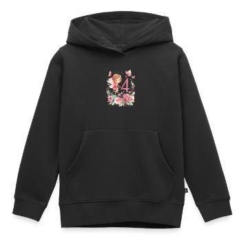 Birthday 4Girl Butterfly Fairy Party - Kids Premium Organic Hoodie - black - Front - AI Model Kid Male (0cm)