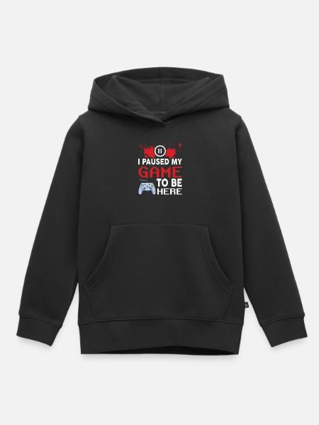 Gaming Gamer - Kinder Premium Organic Hoodie - Schwarz