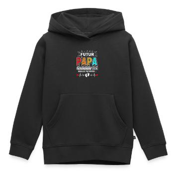 Future Dad 2026 Announcement Baby Soon Dad 2026 - Kids Premium Organic Hoodie - black - Front - AI Model Kid Male (0cm)