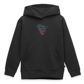 Enfant scolaire 2026 - Inscription scolaire - Première année - Sweat Premium à capuche enfant bio - noir - Devant - AI Model Kid Male (0cm)