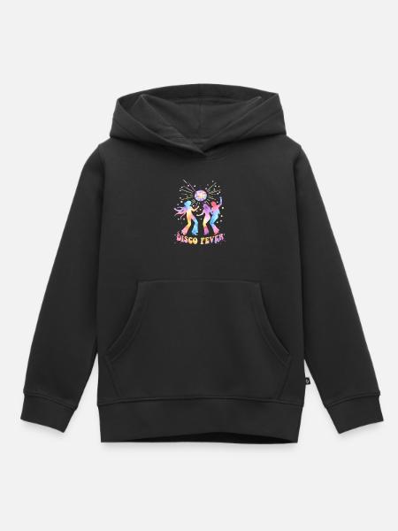 DISCO FEVER Party 70s Dance Watercolor - Kids Premium Organic Hoodie - black
