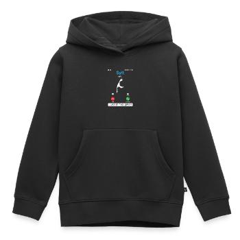 SYLT APPELLE ET JE DOIS Y ALLER Sylt Drôle - Sweat Premium à capuche enfant bio - noir - Devant - AI Model Kid Male (0cm)