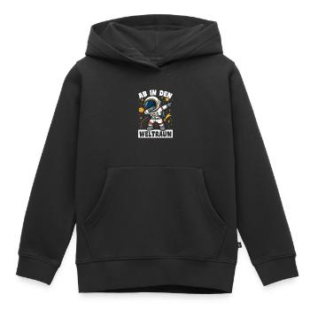 Enfants des astronautes - Sweat Premium à capuche enfant bio - noir - Devant - AI Model Kid Male (0cm)