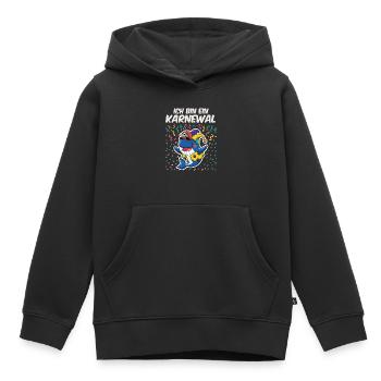 Ich bin ein Karneval - Kinder Premium Organic Hoodie - Schwarz - Vorne - AI Model Kid Male (0cm)