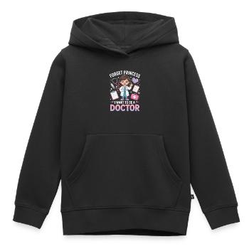Little Female Doctor Caricature: Dream Job Doctor - Kids Premium Organic Hoodie - black - Front - AI Model Kid Male (0cm)