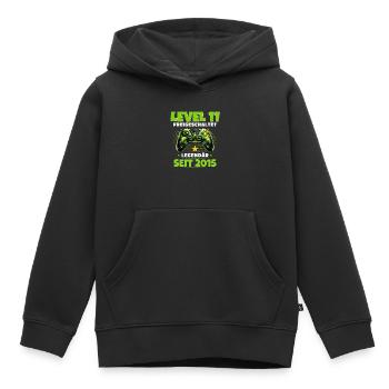 11. Geburtstag Gamer Shirt Level 11 freigeschaltet - Kinder Premium Organic Hoodie - Schwarz - Vorne - AI Model Kid Male (0cm)