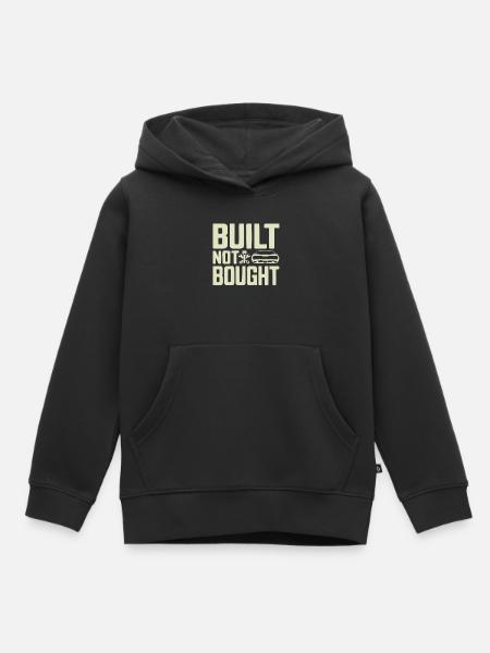 Built Not Bought Schrauber Statement - Kinder Premium Organic Hoodie - Schwarz