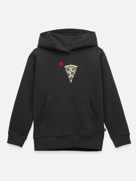 Pizza Asiatisch - Kinder Premium Organic Hoodie - Schwarz