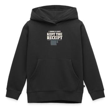 Indépendant indépendant Steuerhumor 1099 Life - Sweat Premium à capuche enfant bio - noir - Devant - AI Model Kid Male (0cm)
