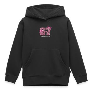 13th Birthday Shirt Funny Meme 67 Birthday 13 - Sweat Premium à capuche enfant bio - noir - Devant - AI Model Kid Male (0cm)