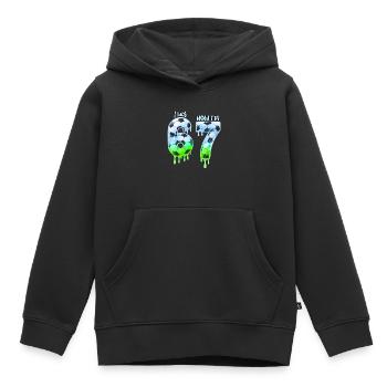 7. Geburtstag Fußball, Shirt, IM-Shirt, Jahre, T-Shir - Kinder Premium Organic Hoodie - Schwarz - Vorne - AI Model Kid Male (0cm)