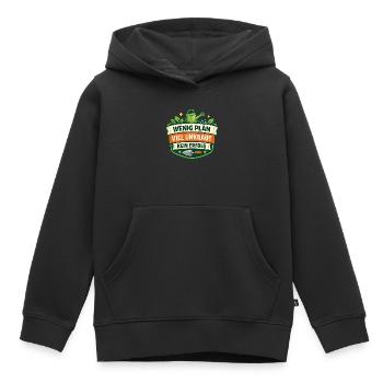 Wenig Plan Viel Unkraut Kein Erfolg - Kinder Premium Organic Hoodie - Schwarz - Vorne - AI Model Kid Male (0cm)