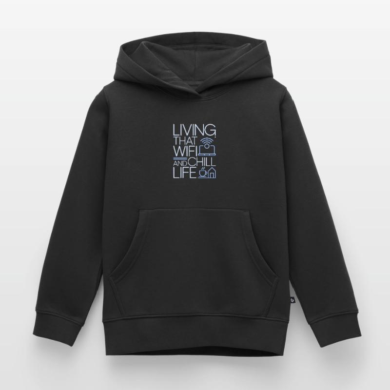 Remote Developer Living That WiFi Web Developer Kinder Premium Organic Hoodie