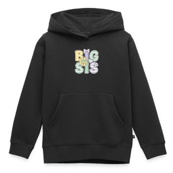 Geschlechterenthüllung Big Sis Babyparty Big Sister - Kinder Premium Organic Hoodie - Schwarz - Vorne - AI Model Kid Male (0cm)