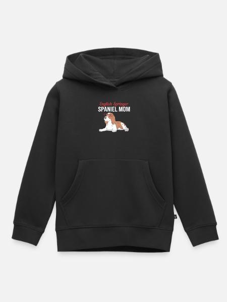 Springer Spaniel Hund - Kinder Premium Organic Hoodie - Schwarz