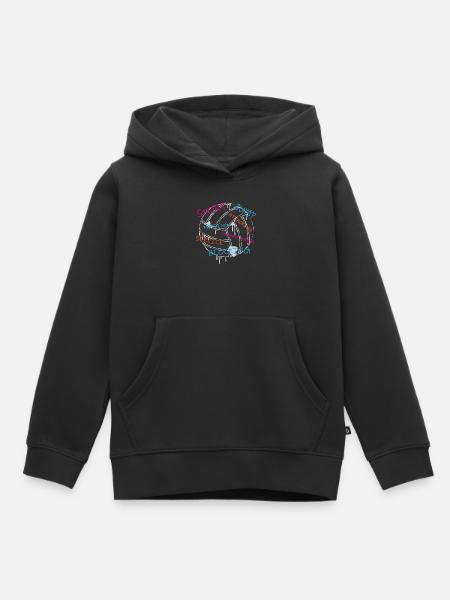 Volleyball - Kinder Premium Organic Hoodie - Schwarz