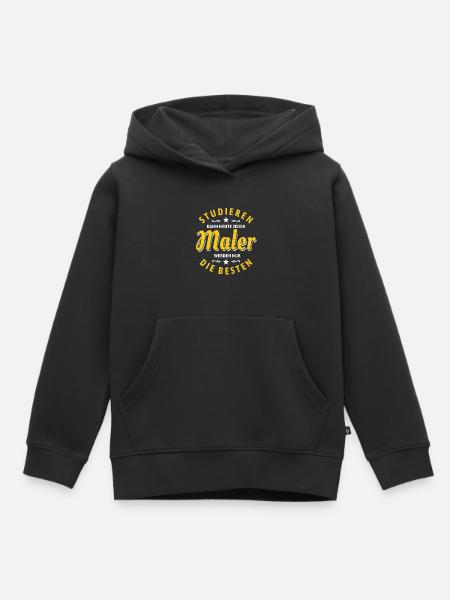 Studieren kann jeder - Maler Spruch - Kinder Premium Organic Hoodie - Schwarz