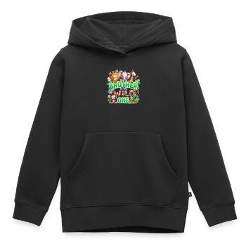 Bruder des Wilden - Kinder Premium Organic Hoodie - Schwarz - Vorne - AI Model Kid Male (0cm)