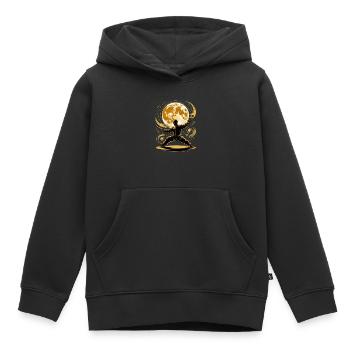 Tai Chi Zen Meditation – Chi Qigong Training - Kinder Premium Organic Hoodie - Schwarz - Vorne - AI Model Kid Male (0cm)