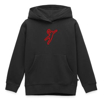 Padel Tennis Padel Players Men Kids Padel - Kids Premium Organic Hoodie - black - Front - AI Model Kid Male (0cm)