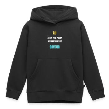 Alles eine Frage der Perspektive T-Shirt AU Urlaub - Kinder Premium Organic Hoodie - Schwarz - Vorne - AI Model Kid Male (0cm)