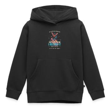 Nachtstimmen Fledermaus Aufnahme - Kinder Premium Organic Hoodie - Schwarz - Vorne - AI Model Kid Male (0cm)