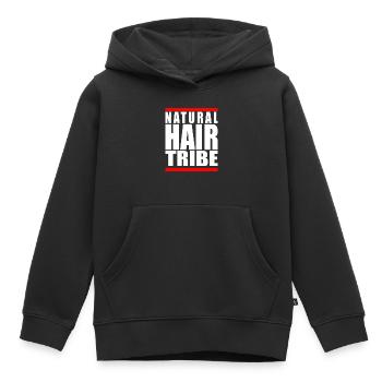 Natural Hair Tribe Afro Pride Squad Geschenk - Kinder Premium Organic Hoodie - Schwarz - Vorne - AI Model Kid Male (0cm)