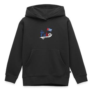 Patria y Vida Cuban Flag Cuban Pride Cuba - Kinder Premium Organic Hoodie - Schwarz - Vorne - AI Model Kid Male (0cm)