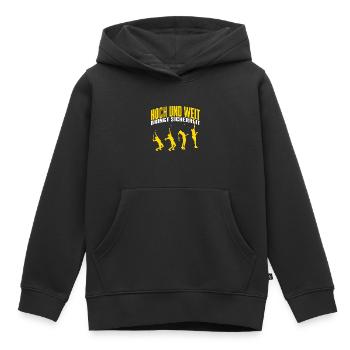 Tennisplatz Tennis Tennisspieler Tennisschläger - Kinder Premium Organic Hoodie - Schwarz - Vorne - AI Model Kid Male (0cm)
