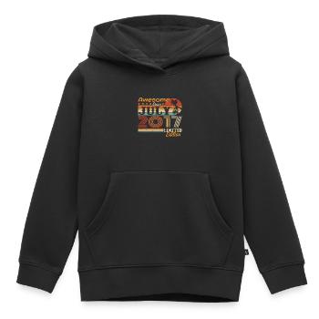 Juli 2017 Juli Geburtstagsgeschenk Juli 2017 - Kinder Premium Organic Hoodie - Schwarz - Vorne - AI Model Kid Male (0cm)
