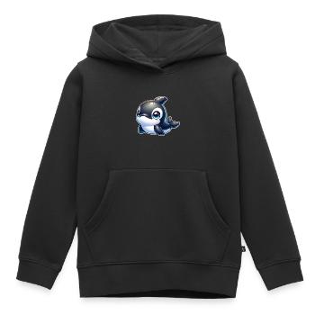 Killer whale - Kids Premium Organic Hoodie - black - Front - AI Model Kid Male (0cm)