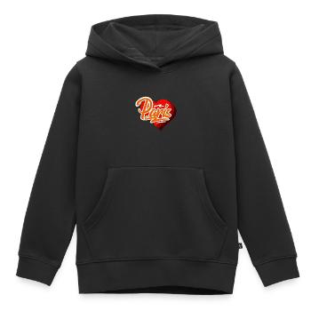 Paris - Kinder Premium Organic Hoodie - Schwarz - Vorne - AI Model Kid Male (0cm)