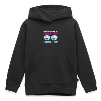 ce qui se passe sur le flotteur Design - Sweat Premium à capuche enfant bio - noir - Devant - AI Model Kid Male (0cm)