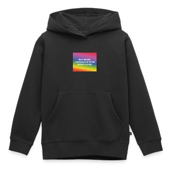 Als ich geboren wurde... - Kinder Premium Organic Hoodie - Schwarz - Vorne - AI Model Kid Male (0cm)