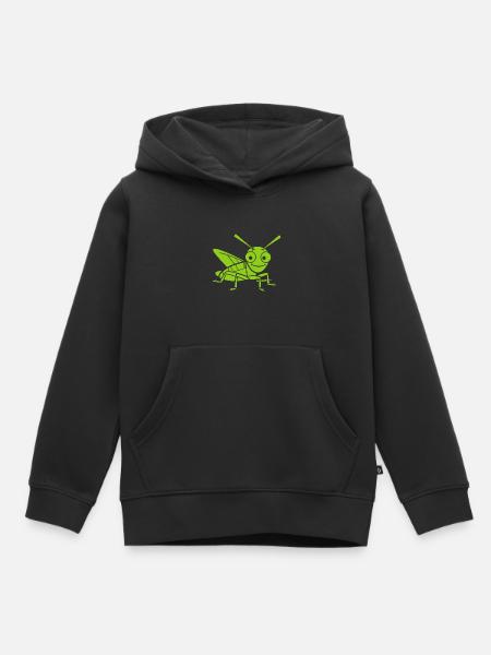Heuschrecke - Kinder Premium Organic Hoodie - Schwarz