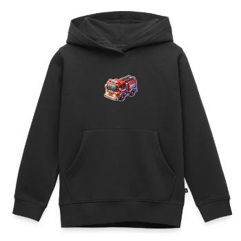 Fire brigade - Kids Premium Organic Hoodie - black - Front - AI Model Kid Male (0cm)