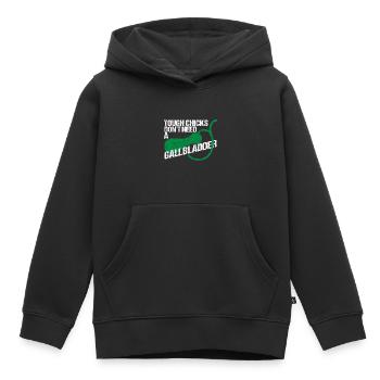 OP Gallbladder Removes Bile - Kids Premium Organic Hoodie - black - Front - AI Model Kid Male (0cm)