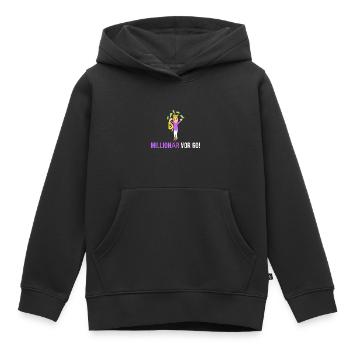 Millionär vor 60! - Kinder Premium Organic Hoodie - Schwarz - Vorne - AI Model Kid Male (0cm)