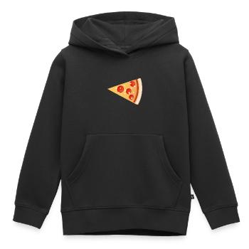Pizza kid Pizza slice - Kinder Premium Organic Hoodie - Schwarz - Vorne - AI Model Kid Male (0cm)