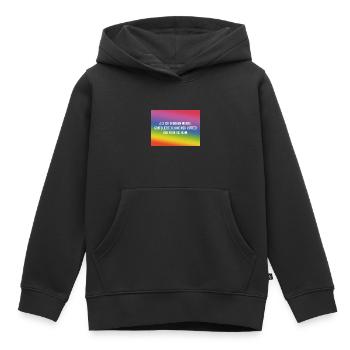 Als ich geboren wurde.. - Kinder Premium Organic Hoodie - Schwarz - Vorne - AI Model Kid Male (0cm)