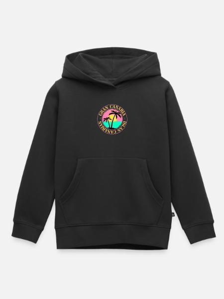 Gran Canaria Zomer Zon Strand Zee Palmbomen - Kinder Premium hoodie biologisch - zwart