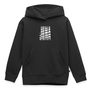 Jena Allemagne City Font Skyline Accueil - Sweat Premium à capuche enfant bio - noir - Devant - AI Model Kid Male (0cm)