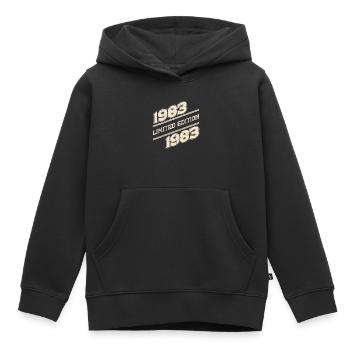 BC 1983 Édition limitée - Sweat Premium à capuche enfant bio - noir - Devant - AI Model Kid Male (0cm)