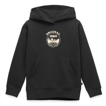 BC 1983 Original - Sweat Premium à capuche enfant bio - noir - Devant - AI Model Kid Male (0cm)