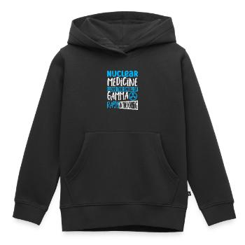Médecine nucléaire J’aime l’odeur de - Sweat Premium à capuche enfant bio - noir - Devant - AI Model Kid Male (0cm)